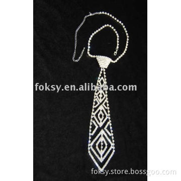 Rhinestones tie